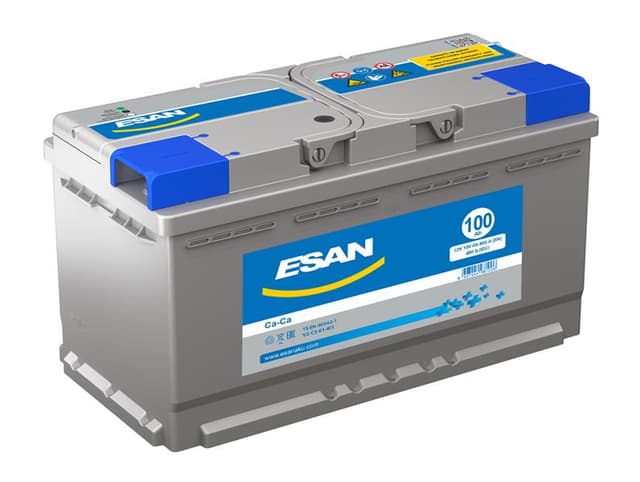 ESAN AKÜ 100 Ah STANDART TAM KAPALI LB5 174x350x190  - ESAN 610000101314 kodlu oto yedek parça