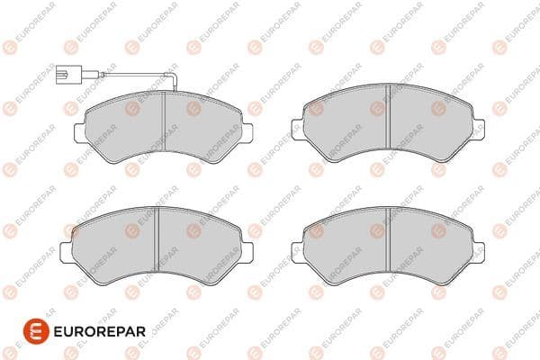 EUROREPAR ÖN FREN BALATASI BOXER-DUCATO-JUMPER 06 16 OEM: 1623842580-4254.63-4254.64-77366021 - EUROREPAR 1682309280 kodlu oto yedek parça