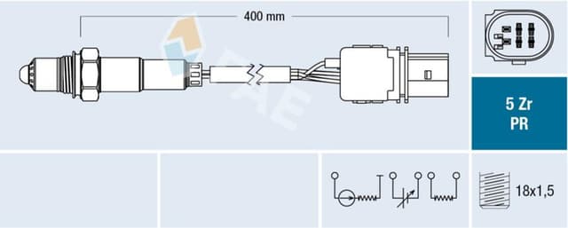 FAE OKSİJEN SENSÖRÜ ALFA ROMEO GIULIA 15> STELVIO 16> 2.2 D FIAT EGEA 16> 500L 14> DOBLO 15> 1.6D MTJ OEM: 55268427-55281072 - FAE 75033 kodlu oto yedek parça