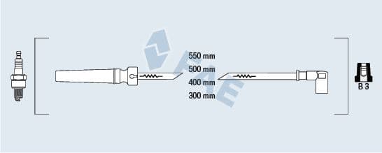 FAE BUJİ KABLO TAKIMI SETİ CHEVROLET LACETTI 1.4-1.6 16V-NUBIRA 1.6 1.4 16V DOHC OEM: 96450249-96497773-96211948 - FAE 83564 kodlu oto yedek parça