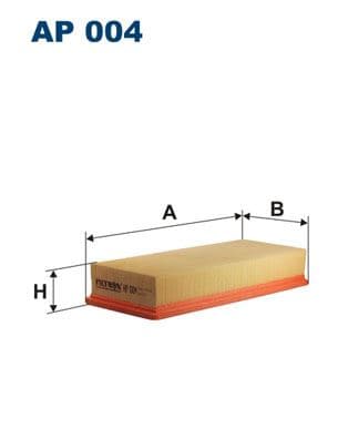 FILTRON HAVA FİLTRESİ AUDI 80 89/8C. B3 B4 1.6 D 54HP 09/86-08/91 OEM: A790X9601KA - FILTRON AP004 kodlu oto yedek parça