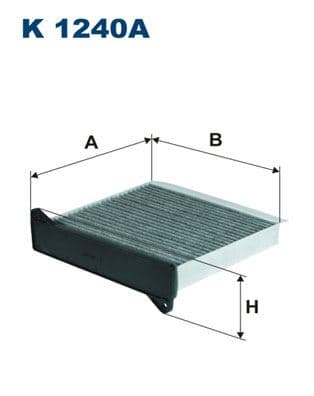 FILTRON KABİN FİLTRESİ MITSUBISHI LANCER VII 1.6 98HP 09/03-10/08 MME61701 OEM: MME61701 - FILTRON K1240A kodlu oto yedek parça