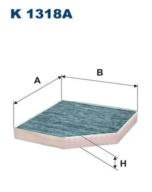 FILTRON KABİN FİLTRESİ AUDI A7 4GA/GF 3.0 TFSI 299HP 10/10- 4H0819439 OEM: 4H0819439 - FILTRON K1318A kodlu oto yedek parça