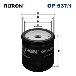 FILTRON YAĞ FİLTRESİ DOBLO 1.2-1.9-MAREA 1.8-2.0-PUNTO 1.2-1.8-STILO 1.8-1.9-UNO 1.1-1.4-BRAVA-BRAVO-PALIO OP537.1 OEM: 46808398-60612882-606128821 - FILTRON OP2007 kodlu oto yedek parça