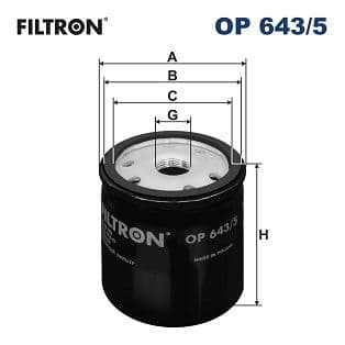 FILTRON YAG FILTRESI MERCEDES OM607 W176 W246 C117 X156 W415 . RENAULT CLIO IV 12> MEGANE IV 15> DUSTER 12> SYMBOL III 14> NISSAN QASHQAI II 13> JUKE 12> NOTE E12 13>16 1.5dCi K9K OP643.5 OEM: A6071840225-152085488R-152089599R - FILTRON OP2015 kodlu oto yedek parça