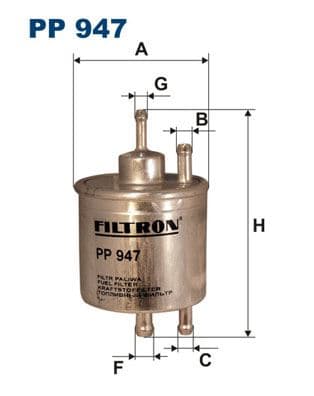FILTRON YAKIT FILTRESI MERCEDES M166 W168 W414 A0024773801 OEM: A0024773801 - FILTRON PP947 kodlu oto yedek parça