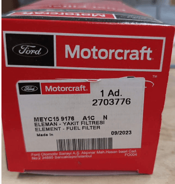 FORD- YAKIT FİLTRESİ FORD TRANSİT 2.0 TD-CI 92 KW/125 HP 05/02-10/04 - 2.4 TD-CI 101 KEW/137 HP OEM: YC159176AA-YC159176A2C-2C119176BA - FORD MEYC159176A1C kodlu oto yedek parça