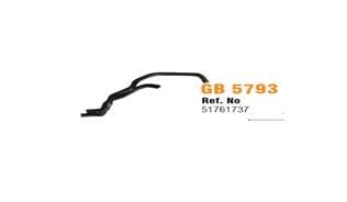 GB KALORİFER HORTUMU FIAT DOBLO I 1.3 MJTD 2006 > OEM: 51761737 - GB 72276 kodlu oto yedek parça