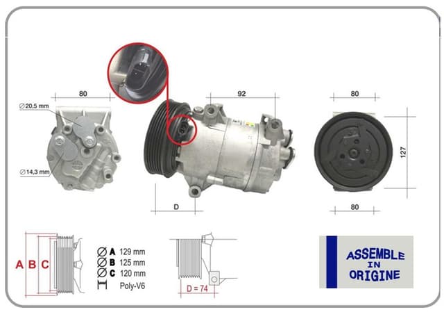 GUA KLİMA KOMPRESÖRÜ SIFIR ÜRÜN RENAULT MEGANE I 96 SCENIC I 96 MEGANE II 02 08 SCENIC II 02 08 QASH QAI J10 06 13 1.4 K4J 1.5dCi K9K 1.6 K4M 1.9dCi F9Q 2.0 F4R 12V 6 KANAL 125MM OEM: 8200316164-7711135105-8200050141 - GUA 51335 kodlu oto yedek parça