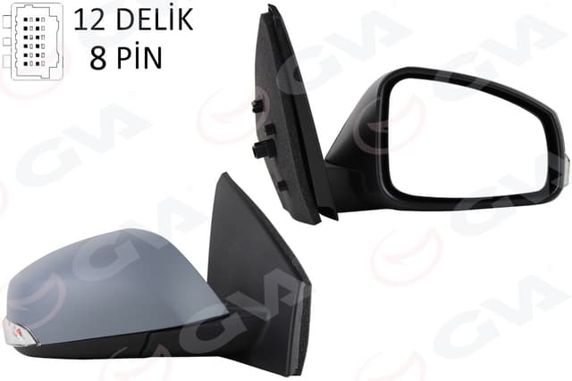 GVA ELEKTRİKLİ ISITMALI SİNYALLİ KATLANIR SENSÖRLÜ ASTARLI ASFERİK SOL L MEGANE FLUENCE 08- 51403755424-963020181R-963029473R OEM: 51403755424-963020181R-963029473R - GVA 1011324-1 kodlu oto yedek parça