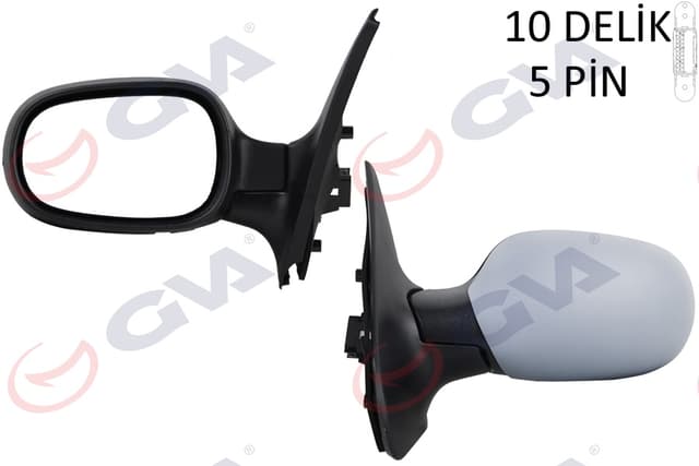 GVA DIŞ DİKİZ AYNASI SOL CLIO 98 ELEKTRİKLİ ISITMALI ASTARLI ASFERİK 5 FİŞ VM-135EHPAL 7700415329-7701044382 OEM: 7700415329-7701044382 - GVA 1014114 kodlu oto yedek parça