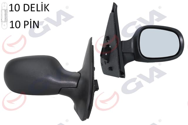 GVA DIŞ DİKİZ AYNASI SAĞ SYMBOL 00 ELEKTRİKLİ KONVEKS 3 FİŞ VM-136EHSR OEM: 7700435864 - GVA 1014130 kodlu oto yedek parça
