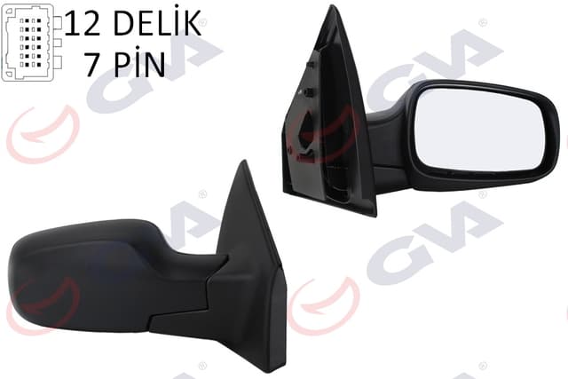 GVA DIŞ DİKİZ AYNASI SAĞ CLIO 06 ELEKTRİKLİ ISITMALI SENSÖRLÜ KONVEKS 7 FİŞ VM-6136EHSR 7701061193 OEM: 7701061193 - GVA 1014150 kodlu oto yedek parça