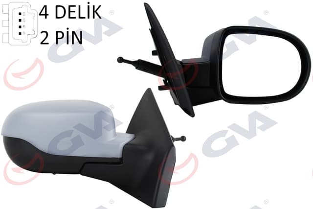 GVA DIŞ DİKİZ AYNASI SAĞ CLIO III 09>CLIO III MEKANİK SENSÖRLÜ ASTARLI KONVEKS 2 FİŞ VM-6135PSR 2 FİŞ VM-6135PSR OEM: 7701071864 - GVA 1014180 kodlu oto yedek parça