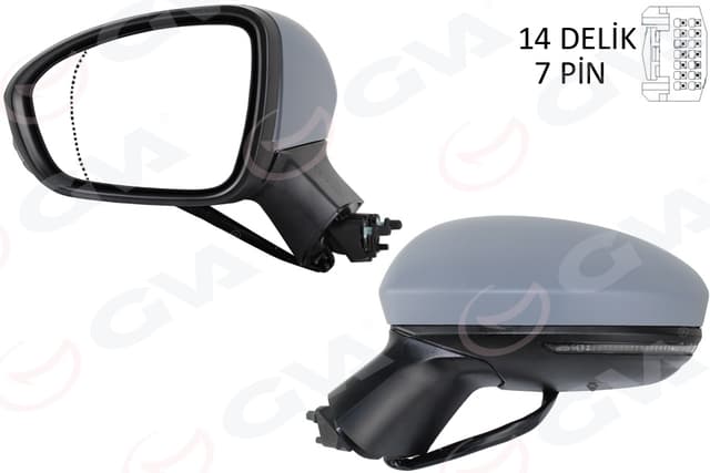 GVA DIŞ DİKİZ AYNASI SOL ELEKTRİKLİ ISITMALI SİNYALLİ ASTARLI ASFERİK CLIO V 19- 12H7P 963026687R-963737470R-963668339R OEM: 963026687R-963737470R-963668339R - GVA 1014345 kodlu oto yedek parça