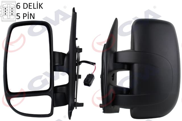 GVA DIŞ DİKİZ AYNASI SOL MASTER-MOVANO 04 ELEKTRİKLİ ISITMALI KONVEKS 5 FİŞ VM-969EHL OEM: 4415381 - GVA 1019241 kodlu oto yedek parça