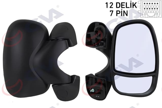 GVA DIŞ DİKİZ AYNASI SAĞ TRAFIC-VİVARO 01 ELEKTRİKLİ ISITMALI SENSÖRLÜ KONVEKS 7 FİŞ VM-967EHSR OEM: 7701473247-4408531 - GVA 1019425 kodlu oto yedek parça