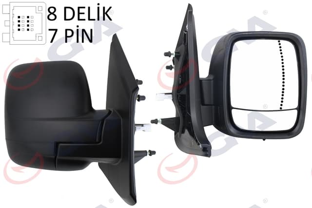 GVA DIŞ DİKİZ AYNASI SAĞ TRAFIC-VİVARO 14 ELEKTRİKLİ ISITMALI SENSÖRLÜ DESENLİ ASFERİK 6 FİŞ VM-976EHSAR 963745863R-963651588R-4422961 OEM: 963745863R-963651588R-4422961 - GVA 1019430 kodlu oto yedek parça