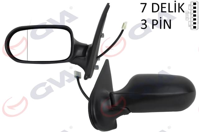 GVA DIŞ DİKİZ AYNASI SOL PALIO WEEKEND 02 ALBEA 05 ELEKTRİKLİ ISITMALI KONVEKS 3 FİŞ VM-6155EAL 735421072-735302743 OEM: 735421072-735302743 - GVA 1021131 kodlu oto yedek parça