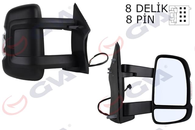 GVA DIŞ DİKİZ AYNASI SAĞ DUCATO-BOXER-JUMPER 06 ELEKTRİKLİ ISITMALI SİNYALLİ UZUN KOL KONVEKS 8 FİŞ VM-6203NEHR 8153.W3-1635685780-735661846 OEM: 8153.W3-1635685780-735661846 - GVA 1027156 kodlu oto yedek parça
