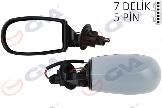 GVA DIŞ DİKİZ AYNASI SOL PUNTO 04 ELEKTRİKLİ ISITMALI SİYAH ASTARLI KONVEKS VM-156EHPL OEM: 735273122-735380187 - GVA 1028210 kodlu oto yedek parça