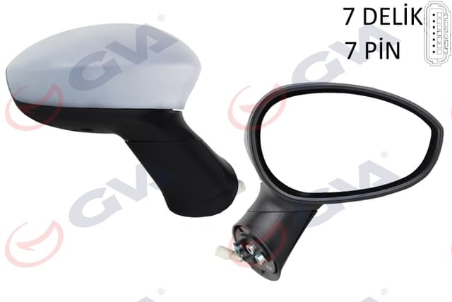 GVA DIŞ DİKİZ AYNASI SAĞ GRANDE PUNTO 06 LINEA 07 ELEKTRİKLİ ISITMALI ASTARLI KONVEKS 7 FİŞ VM-6156EHPSR 735410639-735413381-735410430 OEM: 735410639-735413381-735410430 - GVA 1028241 kodlu oto yedek parça