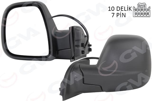 GVA DIŞ DİKİZ AYNASI FIAT YENİ DOBLO COMBİ- CARG0 ELEKTRİKLİ DESENLİ REZİSTANSLI OTOMATİK AÇMA KAPAMA SOL 23-  - GVA 1029107 kodlu oto yedek parça