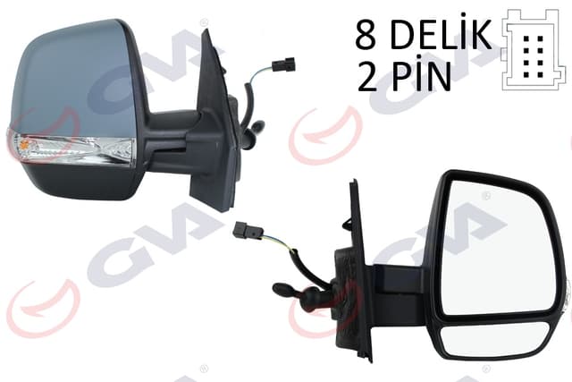GVA DIŞ DİKİZ AYNASI SAĞ DOBLO 11 OPEL COMBO D 12 18 MEKANİK SİNYALLİ ASTARLI ÇİFT CAM KONVEKS VM-669PR 735528034-95511482-1426597 OEM: 735528034-95511482-1426597 - GVA 1029160 kodlu oto yedek parça
