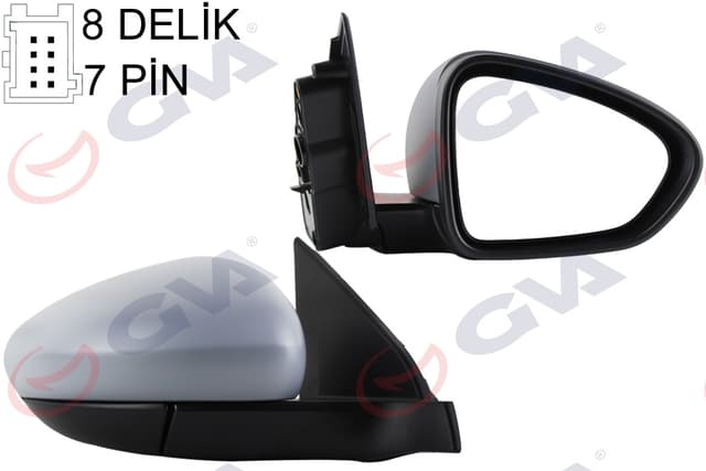GVA DIŞ DİKİZ AYNASI SAĞ EGEA 15 ELEKTRİKLİ ISITMALI SENSÖRLÜ ASTARLI KONVEKS 7 FİŞ VM-6157EHPSR 735646188-735656593 OEM: 735646188-735656593 - GVA 1029210 kodlu oto yedek parça