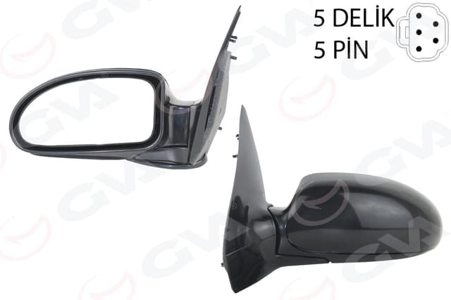 GVA DIŞ DİKİZ AYNASI SOL FOCUS 98 ELEKTRİKLİ ISITMALI ASTARLI SİYAH KONVEKS 5 FİŞ VM-319EHPL 98AB17683HS-1347112 OEM: 98AB17683HS-1347112 - GVA 1035113 kodlu oto yedek parça