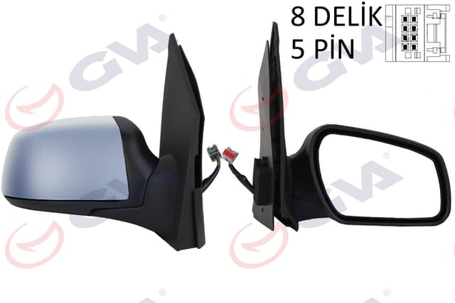 GVA DIŞ DİKİZ AYNASI SAĞ FIESTA 05 08 ELEKTRİKLİ ISITMALI ASTARLI KONVEKS 5 FİŞ VM-6312EHPR 6S6117682AE-1444260 OEM: 6S6117682AE-1444260 - GVA 1037150 kodlu oto yedek parça