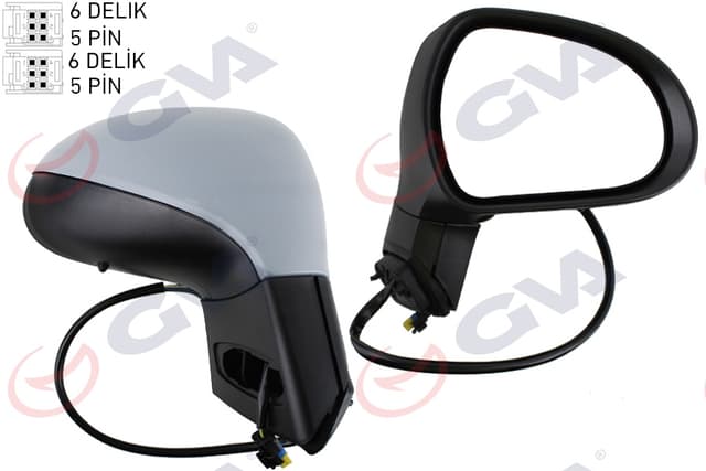 GVA DIŞ DİKİZ AYNASI SAĞ 207 06 ELEKTRİKLİ ISITMALI SİNYALLİ KATLANIR SENSÖRLÜ ASTARLI KONVEKS VM-6207EBR 8149.ZJ-8153AY-9680194977 OEM: 8149.ZJ-8153AY-9680194977 - GVA 1043262 kodlu oto yedek parça