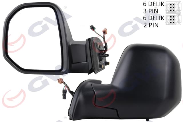 GVA DIŞ DİKİZ AYNASI SOL BERLINGO-PARTNER 08 ELEKTRİKLİ ISITMALI SENSÖRLÜ KONVEKS VM-6118EHL 8153.TP OEM: 8153.TP - GVA 1045163 kodlu oto yedek parça