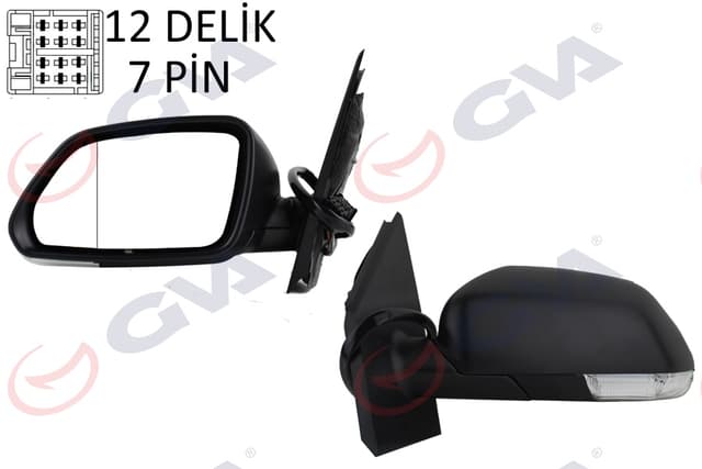 GVA DIŞ DİKİZ AYNASI SOL POLO 05 ELEKTRİKLİ ISITMALI ASFERİK 5 FİŞ VM-377EHAL 6Q1857507P-6Q1857507AD9B9 OEM: 6Q1857507P-6Q1857507AD9B9 - GVA 1075446 kodlu oto yedek parça
