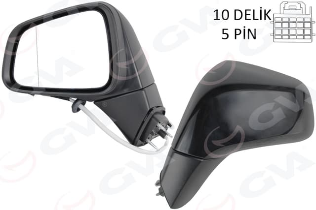 GVA DIŞ DİKİZ AYNASI SOL OPEL MOKKA 12> MANUEL KATLANIR OEM: 42464285 - GVA 1090113 kodlu oto yedek parça