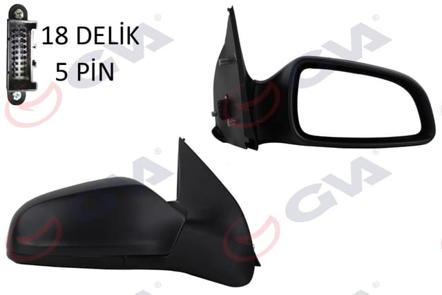 GVA DIŞ DİKİZ AYNASI SAĞ ASTRA H 04 ELEKTRİKLİ ISITMALI KONVEKS 5 FİŞ VM-968EHR 6428184-13141996-13253337-6428273 OEM: 6428184-13141996-13253337-6428273 - GVA 1090125 kodlu oto yedek parça