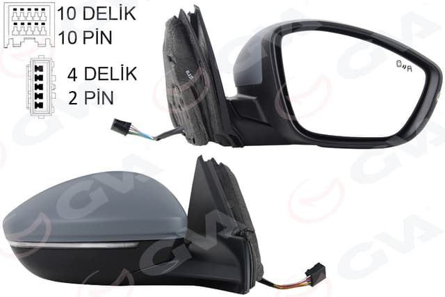 GVA DIŞ DİKİZ AYNASI SAĞ CORSA 19- ELEKTİRKLİ KATLANABİLİR ISITMALI SİNYALLİ SENSORLÜ ASTARLI KONVEKS 983758801T-982620311T OEM: 983758801T-982620311T - GVA 1090202 kodlu oto yedek parça