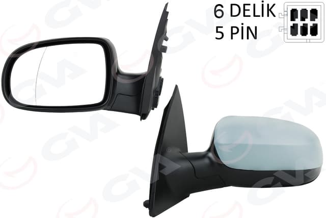 GVA DIŞ DİKİZ AYNASI SOL CORSA C 01 ELEKTRİKLİ ISITMALI ASTARLI ASFERİK 5 FİŞ VM-200EHPAL OEM: 1428304-1428856-1426527 - GVA 1090216 kodlu oto yedek parça
