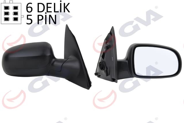 GVA DIŞ DİKİZ AYNASI SAĞ CORSA C 01 ELEKTRİKLİ ISITMALI KONVEKS 5 FİŞ VM-200EHR OEM: 1428308 - GVA 1090217 kodlu oto yedek parça