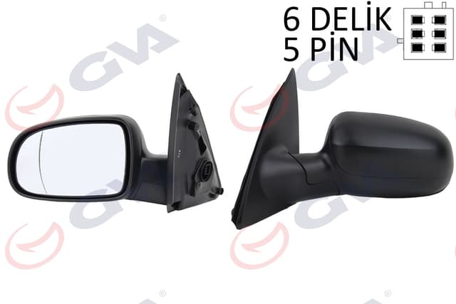 GVA DIŞ DİKİZ AYNASI SOL CORSA C 01 ELEKTRİKLİ ISITMALI ASFERİK 5 FİŞ VM-200EHAL 1428304 OEM: 1428304 - GVA 1090218 kodlu oto yedek parça