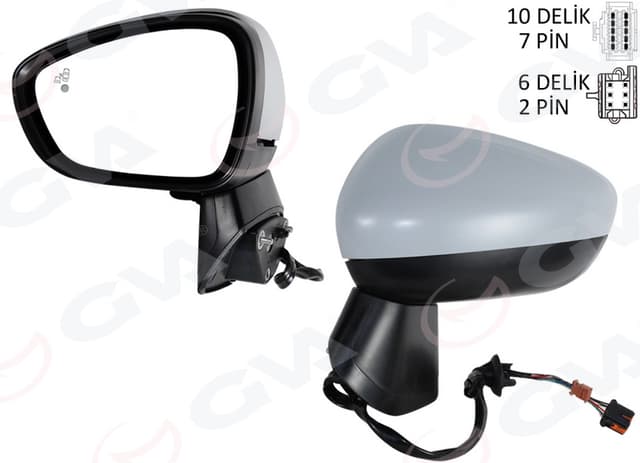 GVA DIŞ DİKİZ AYNASI KOMPLE SOL OPEL CROSSLAND 17> ELEKTRİKLİ KATLANIR OEM: 13485136-39111502-13466844-39111485 - GVA 1090221 kodlu oto yedek parça