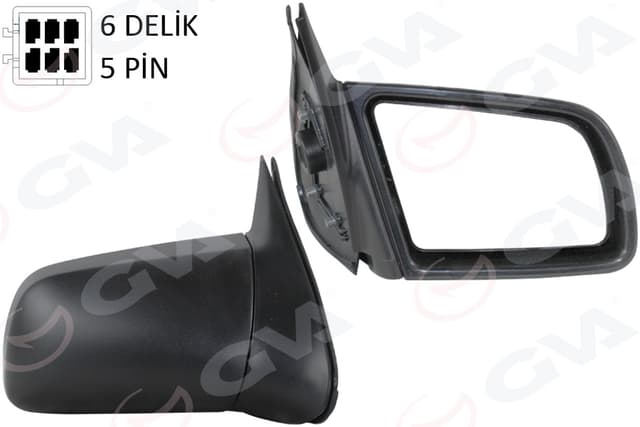 GVA DIŞ DİKİZ AYNASI ELEKTRİKLİ ISITMALI SAĞ VECTRA A 88>95 OEM: 1426370-90510433 - GVA 1090302 kodlu oto yedek parça
