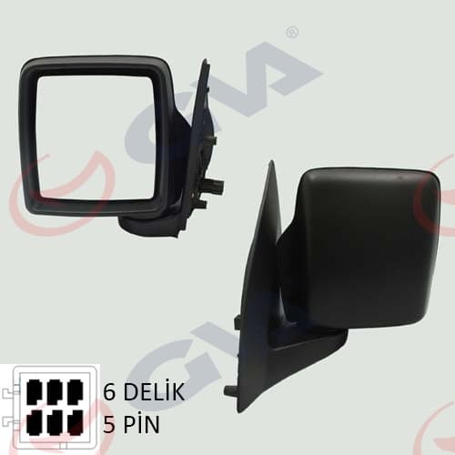 GVA DIŞ DİKİZ AYNASI SOL COMBO C 01 ELEKTRİKLİ ISITMALI KONVEKS 5 FİŞ VM-965EHL 6428190 OEM: 6428190 - GVA 1090836 kodlu oto yedek parça