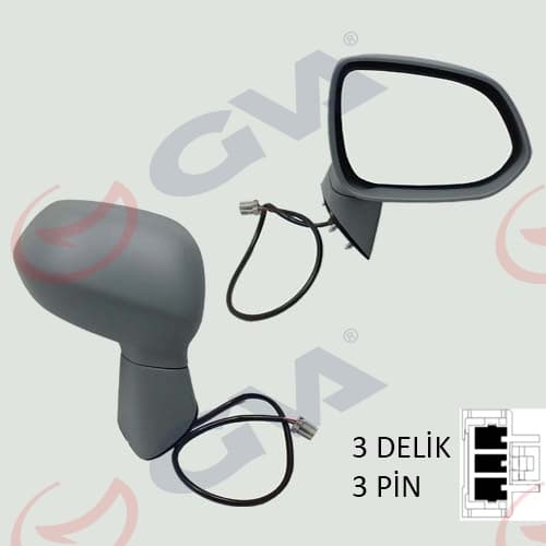 GVA DIŞ DİKİZ AYNASI SAĞ JAZZ 04 ELEKTRİKLİ ISITMALI ASTARLI KONVEKS  - GVA 1092110 kodlu oto yedek parça