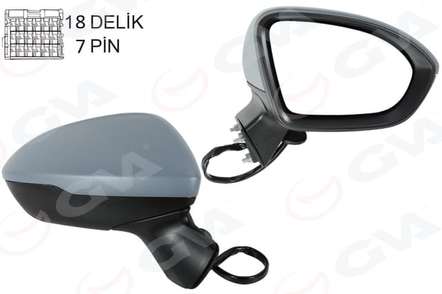 GVA DIŞ DİKİZ AYNASI SAĞ CRUZE 17- ASTRA K 15-22 ELEKTRİKLİ KATNALABİLİR ISITMALI ASTARLI KONVEKS 13453538-13396541-13396527 OEM: 13453538-13396541-13396527 - GVA 1099124 kodlu oto yedek parça