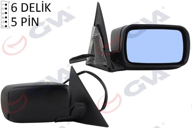GVA DIŞ DİKİZ AYNASI SAĞ 3 E46 98 ELEKTRİKLİ ISITMALI ASTARLI ASFERİK 51168238376-51168245128 OEM: 51168238376-51168245128 - GVA 1099351 kodlu oto yedek parça