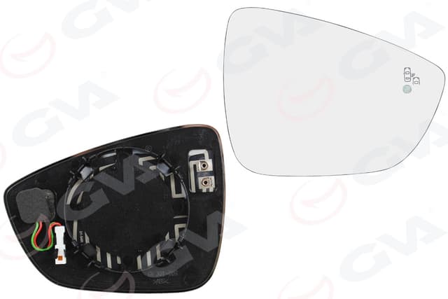 GVA DIŞ DİKİZ AYNA CAMI SAĞ FOCUS IV 18> KÖR NOKTALI OEM: JX7B17K740KA - GVA 1135124 kodlu oto yedek parça