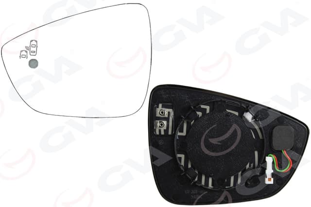 GVA DIŞ DİKİZ AYNA CAMI SOL FOCUS IV 18> KÖR NOKTALI OEM: JX7B17K741KA - GVA 1135125 kodlu oto yedek parça