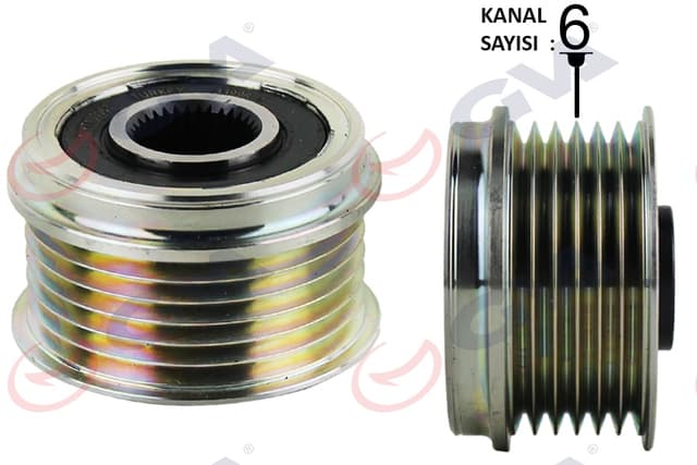 GVA ALTERNATÖR KASNAĞI ASTRA H-COMBO C-CORSA C-D-MERIVA 1.3 CDTI-DOBLO-GRANDE PUNTO-LINEA 1.3 MTJ OEM: 93192631-77362721-55186280-1204517 - GVA 2890118 kodlu oto yedek parça