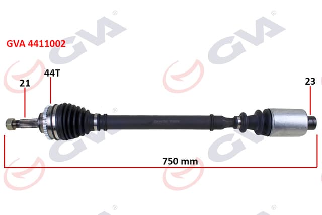 GVA KOMPLE AKS SAĞ MEGANE I 1.4/1.6 96-03 ABS Lİ 44DİŞ 742mm 7701469375-7701352473-7701352597 OEM: 7701469375-7701352473-7701352597 - GVA 4411002 kodlu oto yedek parça